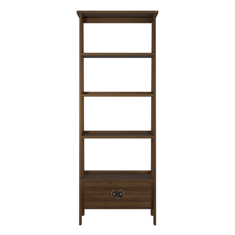 LAURA ASHLEY Garrat | Ladder Shelving Unit | Dark Chestnut | Birch