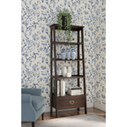 LAURA ASHLEY Garrat | Ladder Shelving Unit | Dark Chestnut | Birch