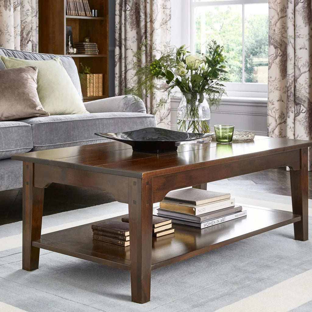 LAURA ASHLEY Garrat | Rectangular Coffee Table | Dark Chestnut | Birch