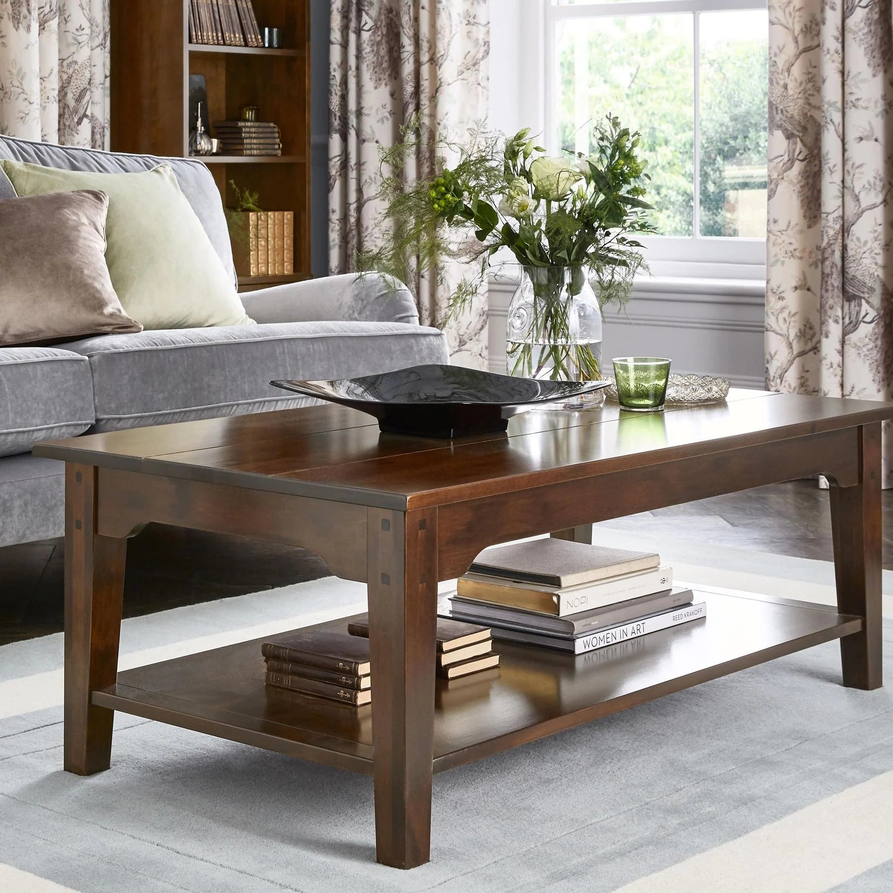 LAURA ASHLEY Garrat | Rectangular Coffee Table | Dark Chestnut | Birch