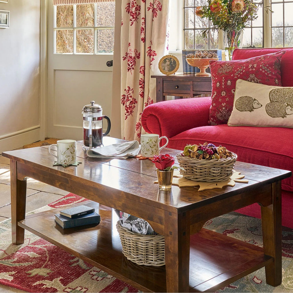 LAURA ASHLEY Garrat | Rectangular Coffee Table | Dark Chestnut | Birch