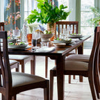 LAURA ASHLEY Garrat | Rectangular Extending Dining Table | Dark Chestnut | Birch