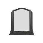LAURA ASHLEY Montpellier Black Dressing Table Mirror in Solid Wood, 60 x 55 x 12 cm