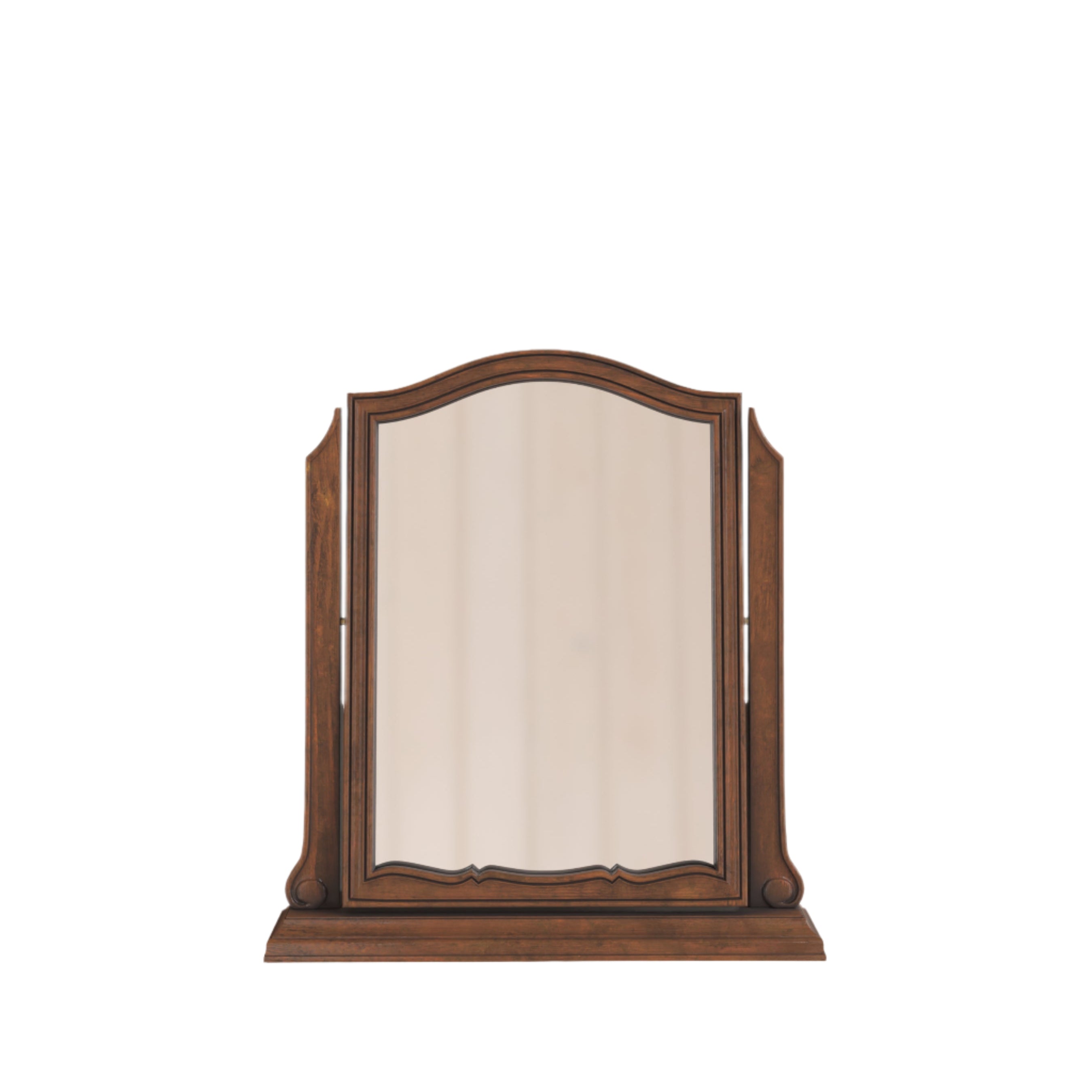LAURA ASHLEY Montpellier Walnut Dressing Table Mirror in Solid Wood, 60 x 55 x 12 cm