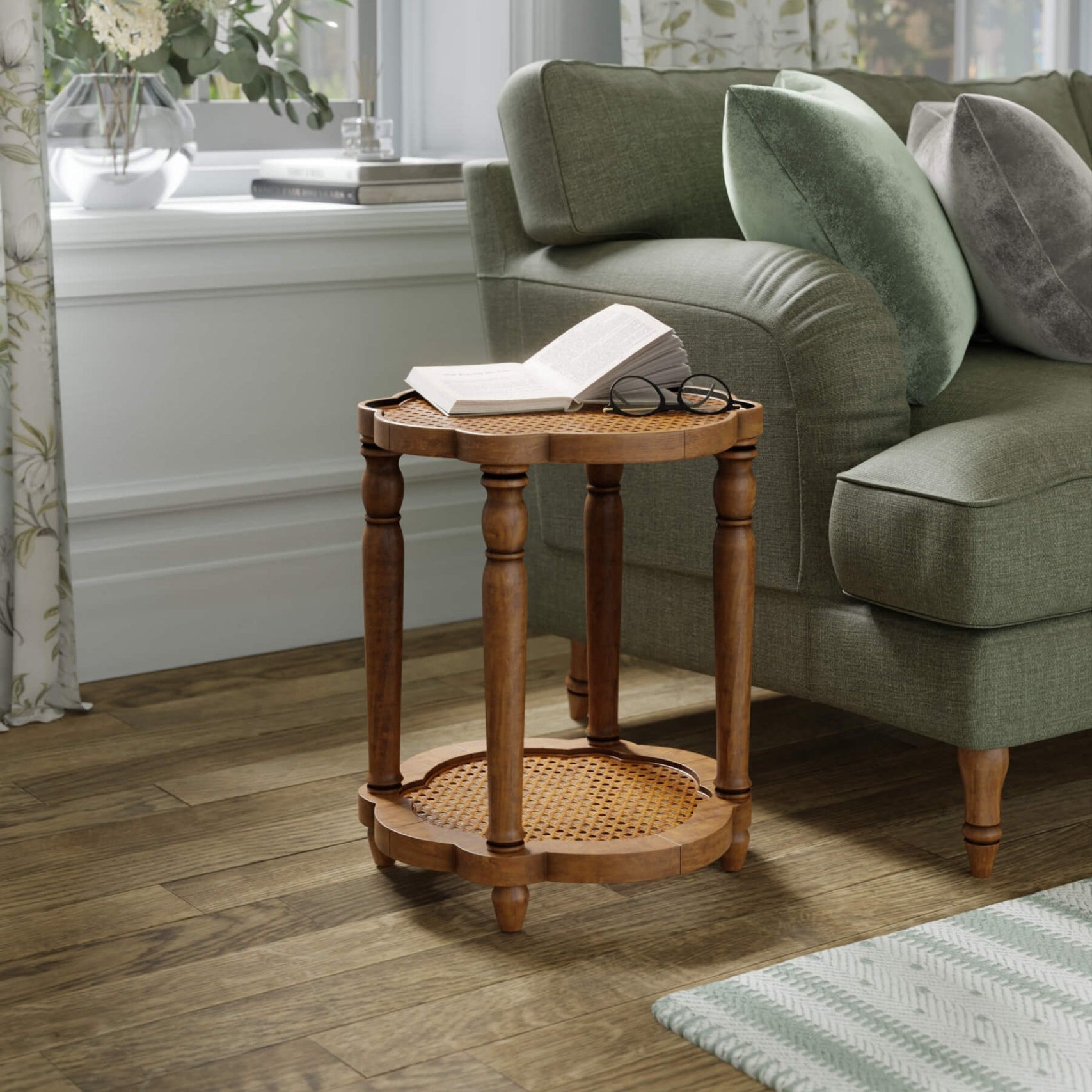 LAURA ASHLEY Penmark | Side Table | Walnut Finish
