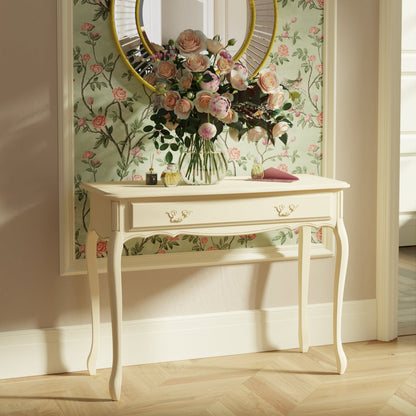 LAURA ASHLEY Provençale 1-Drawer Console Table, Ivory 2