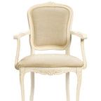 LAURA ASHLEY Provençale Carver Chair in Laura Ashley "Linen Plain" fabric, Ivory 1