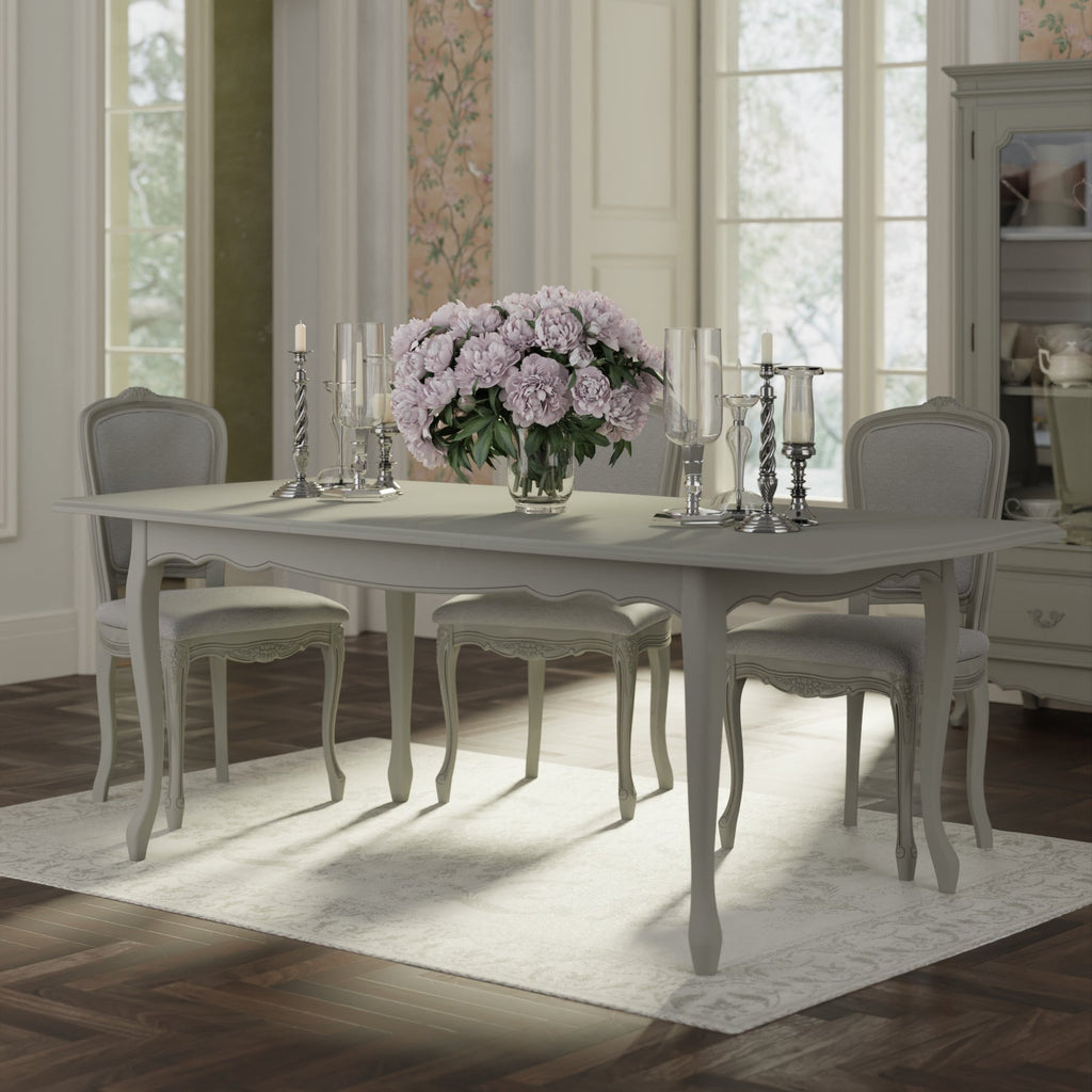 LAURA ASHLEY Provençale Extending Dining Table, Dove Grey 2