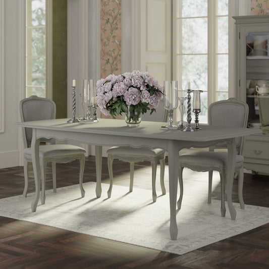 LAURA ASHLEY Provençale Extending Dining Table, Dove Grey 2
