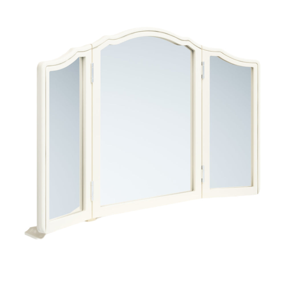LAURA ASHLEY Provençale Ivory Dressing Table Mirror in Solid Wood, 80 x 60 x 17 cm