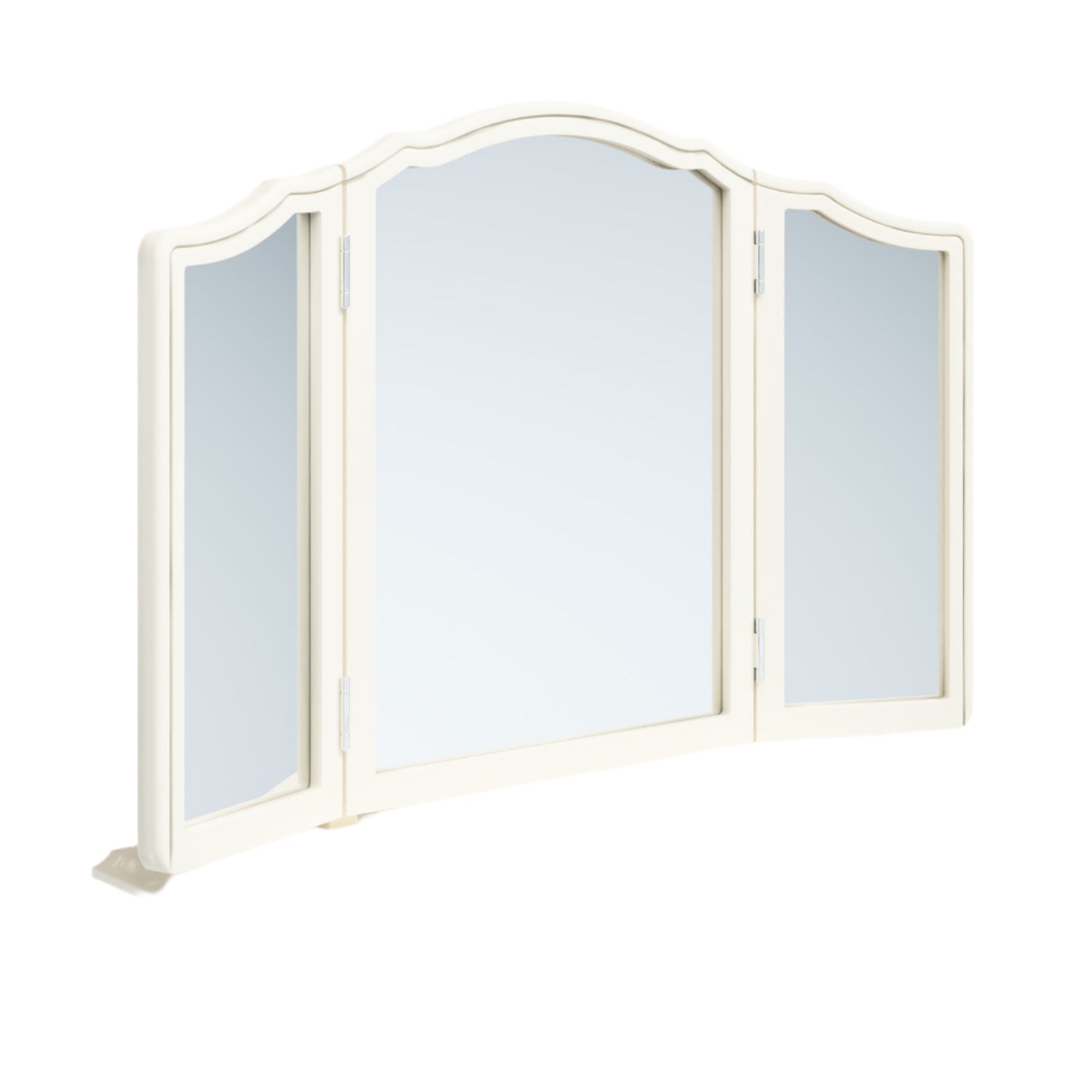 LAURA ASHLEY Provençale Ivory Dressing Table Mirror in Solid Wood, 80 x 60 x 17 cm