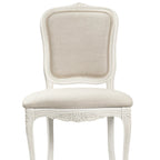 LAURA ASHLEY Provençale Pair of Dining Chairs in Laura Ashley "Linen Plain" Fabric, Dove Grey 3