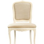 LAURA ASHLEY Provençale Pair of Dining Chairs in Laura Ashley "Linen Plain" Fabric, Ivory 3