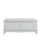 LAURA ASHLEY Provençale Solid Wood Blanket Box in Dove Grey 1