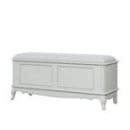 LAURA ASHLEY Provençale Solid Wood Blanket Box in Dove Grey 3