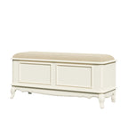 LAURA ASHLEY Provençale Solid Wood Blanket Box in Ivory 4