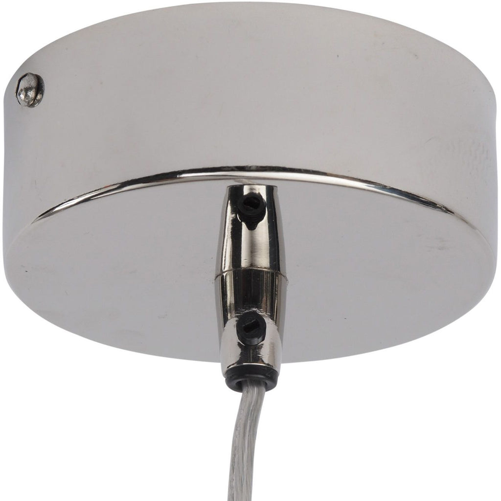 LIBRA INTERIORS Ara Polished Silver 3 Ring Pendant Light