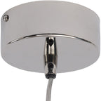 LIBRA INTERIORS Ara Polished Silver 3 Ring Pendant Light