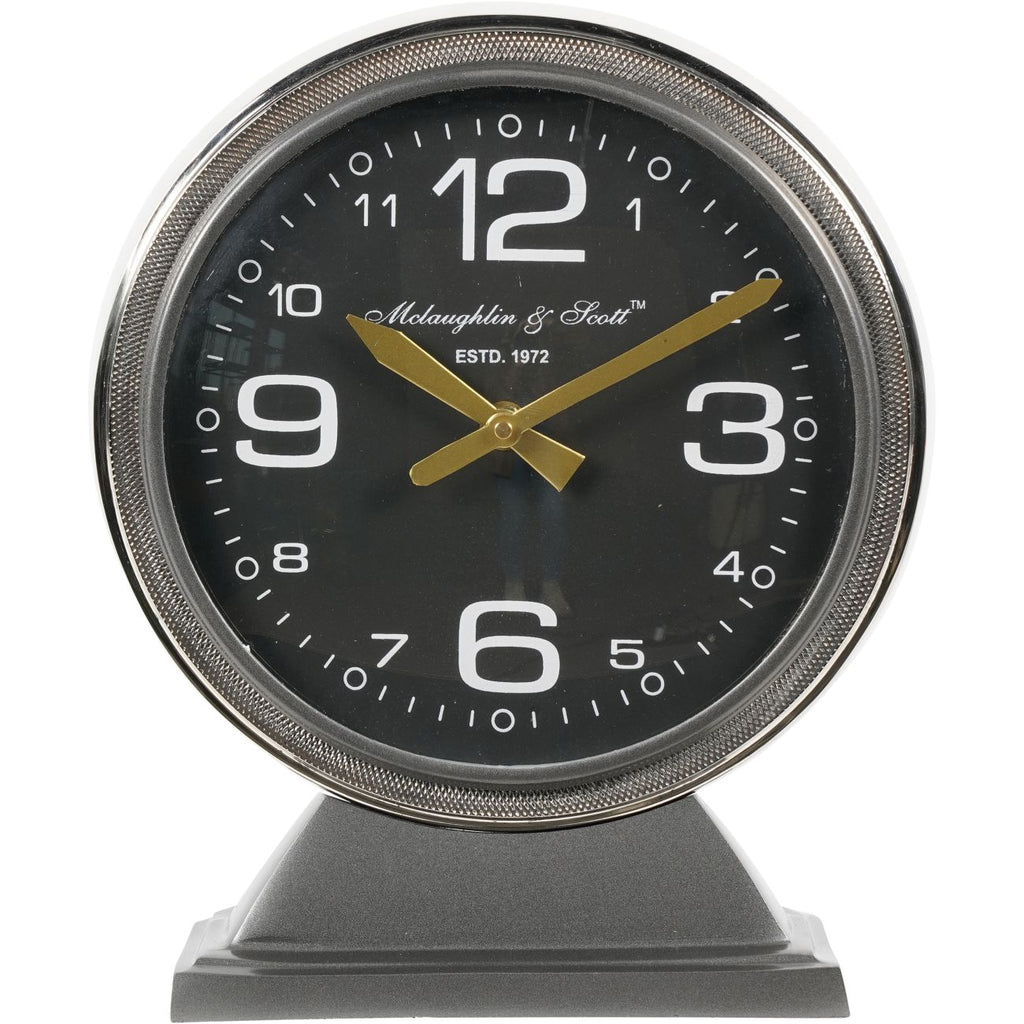 LIBRA INTERIORS C-47 Douglas Skytrain-Inspired Aviation Large Mantel Clock, Ø 32 cm 