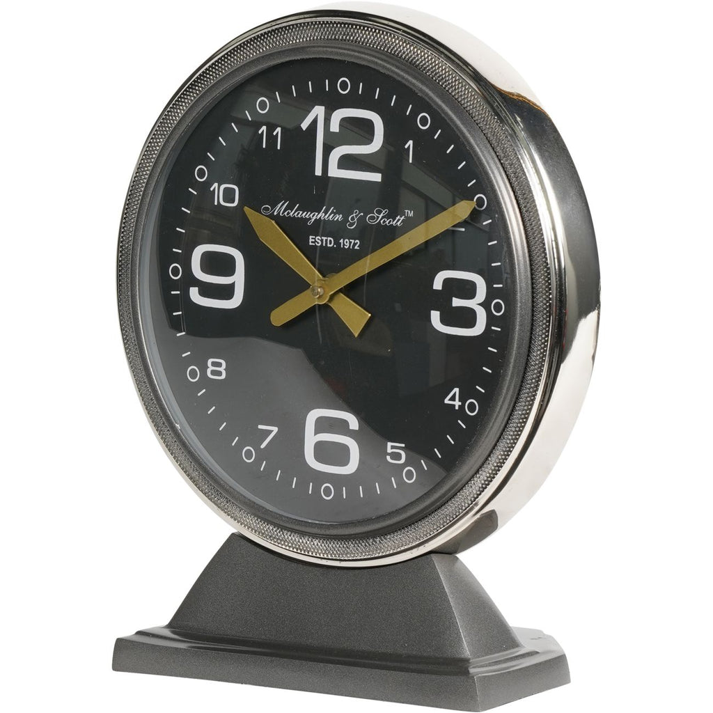 LIBRA INTERIORS C-47 Douglas Skytrain-Inspired Aviation Large Mantel Clock, Ø 32 cm 