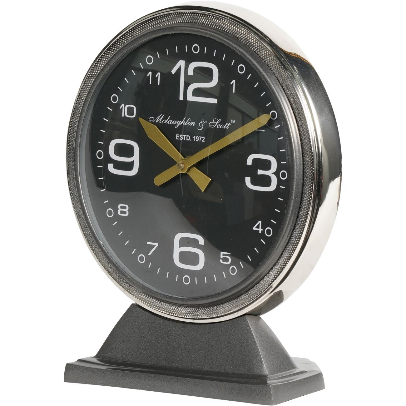 LIBRA INTERIORS C-47 Douglas Skytrain-Inspired Aviation Large Mantel Clock, Ø 32 cm 