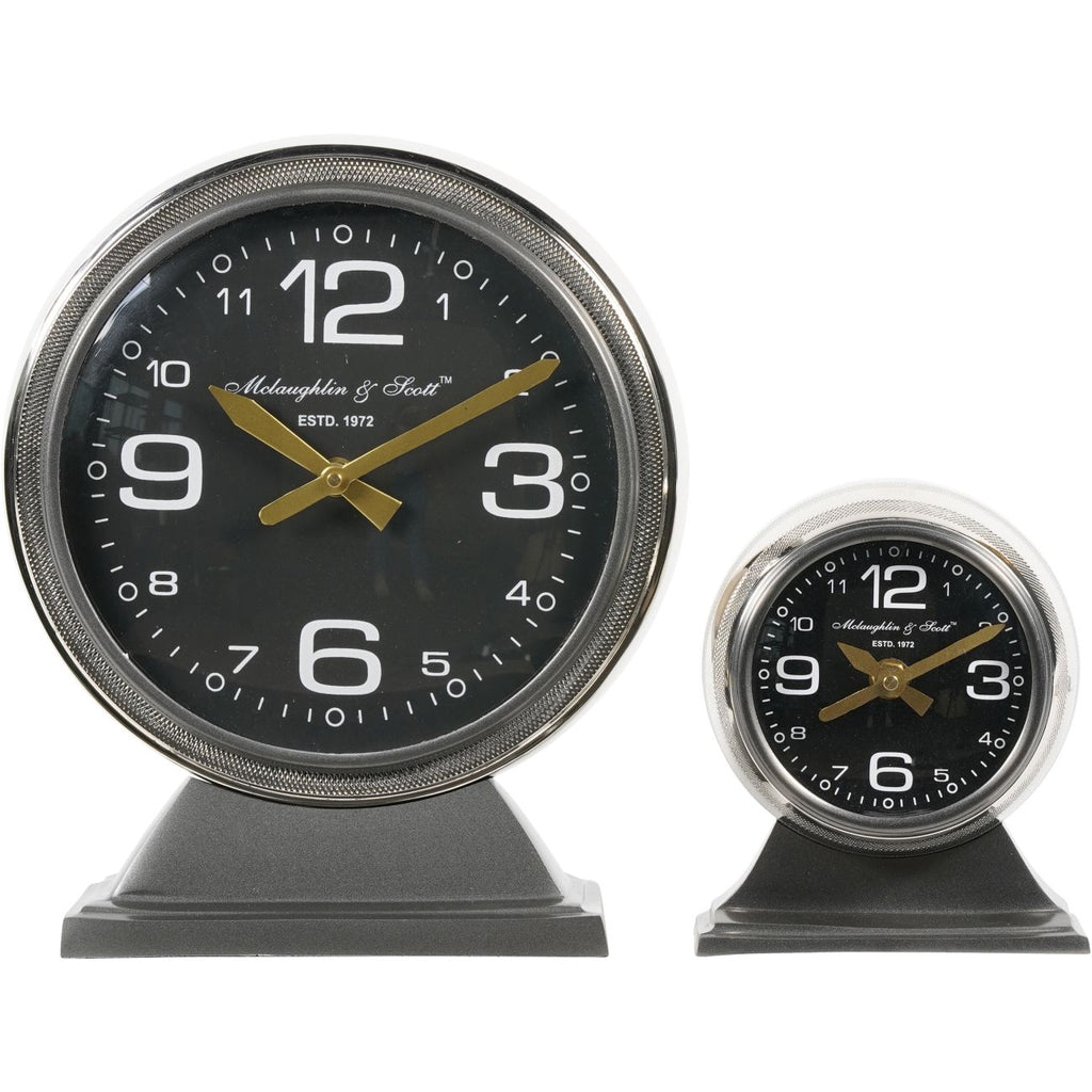 LIBRA INTERIORS C-47 Douglas Skytrain-Inspired Aviation Large Mantel Clock, Ø 32 cm 