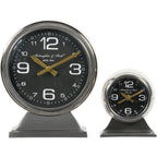 LIBRA INTERIORS C-47 Douglas Skytrain-Inspired Aviation Large Mantel Clock, Ø 32 cm 
