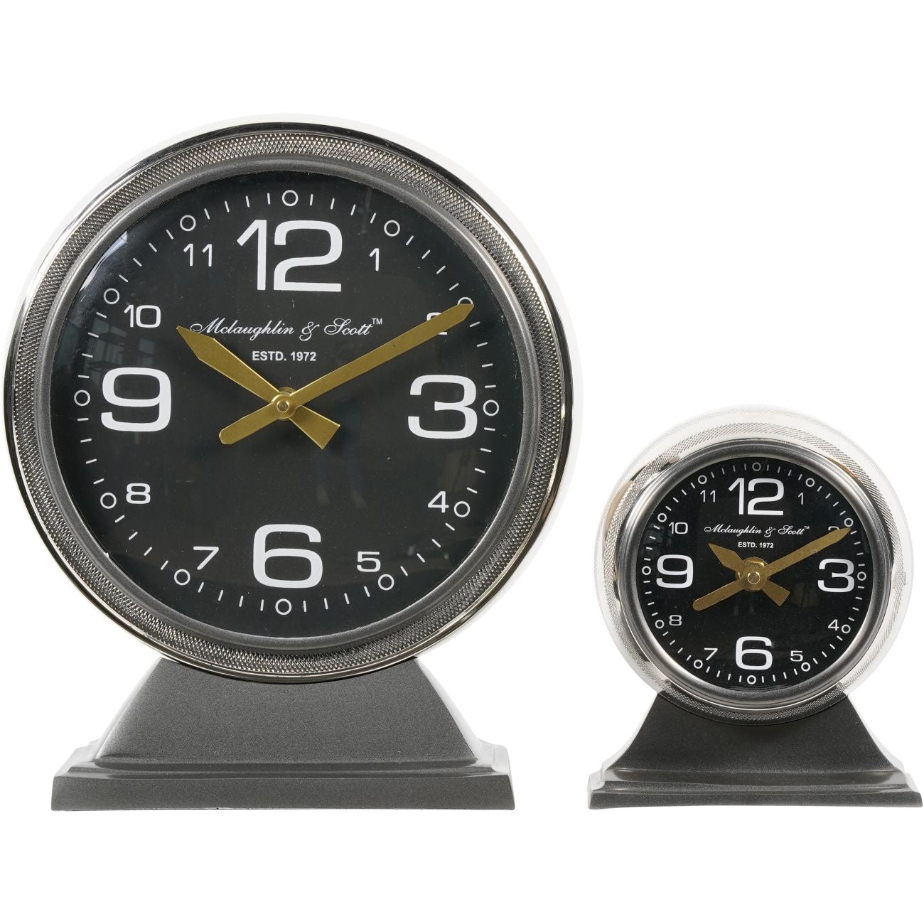 LIBRA INTERIORS C-47 Douglas Skytrain-Inspired Aviation Large Mantel Clock, Ø 32 cm 