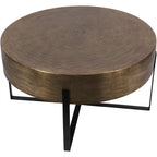 LIBRA INTERIORS Santa Cruz Etched Brass Finish Coffee Table