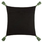 WYLDER Midnight Jungle Cushion Noir Square Pillow Case, 100% Cotton, 50cm x 50cm, Choice of 4 Fillings - Regina Luxury Interiors