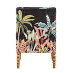 WYLDER Midnight Jungle Chair Noir in 100% Cotton Velvet (LAST ONE!) - Regina Luxury Interiors