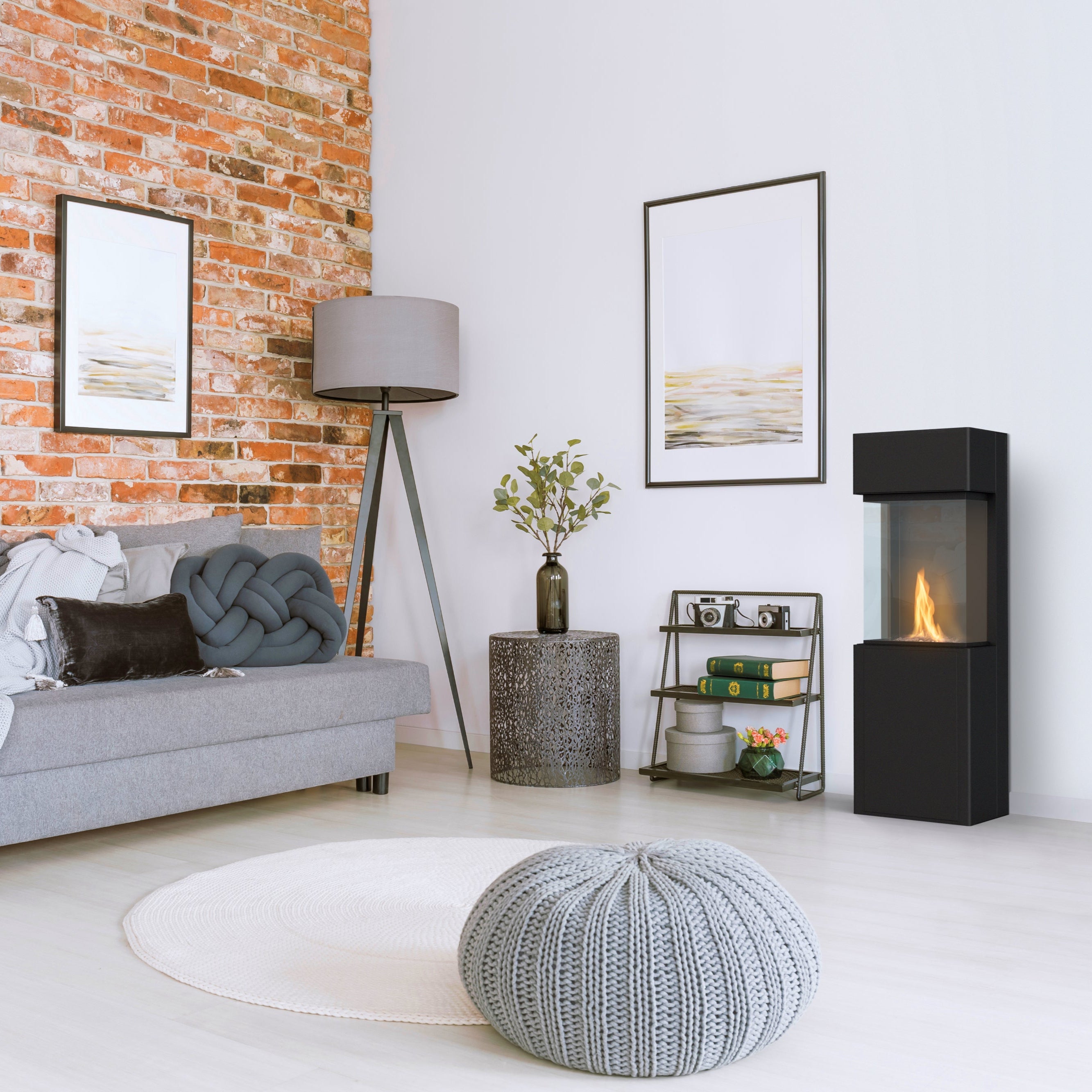 PLANIKA Arcticon | Automatic Bioethanol Net Zero Indoor Fireplace | BEV® Technology | Black 