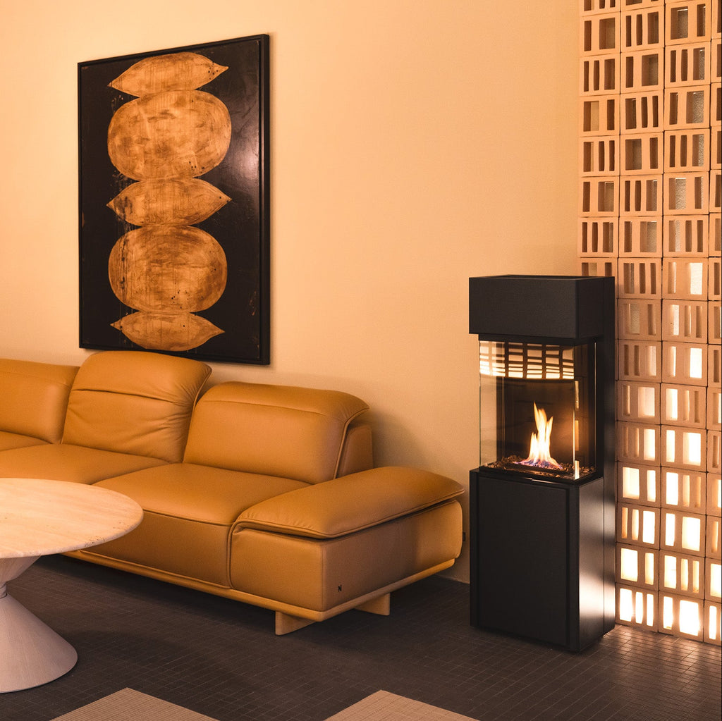 PLANIKA Arcticon | Automatic Bioethanol Net Zero Indoor Fireplace | BEV® Technology | Black 