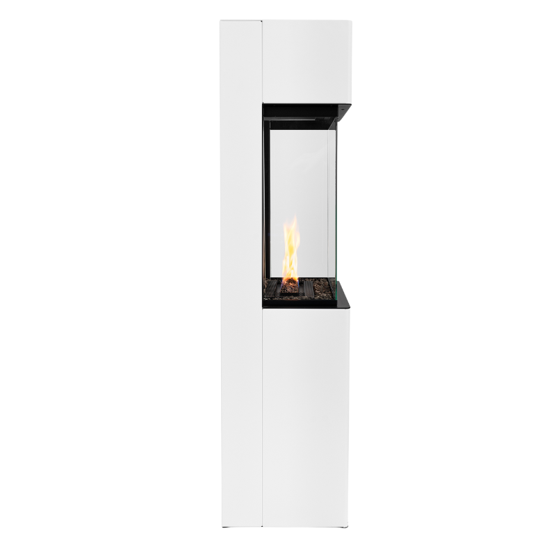 PLANIKA Arcticon | Automatic Bioethanol Net Zero Indoor Fireplace | BEV® Technology | Remote Controlled |White