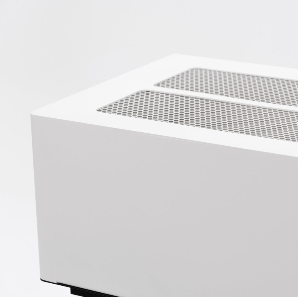 PLANIKA Arcticon | Automatic Bioethanol Net Zero Indoor Fireplace | BEV® Technology | Remote Controlled |White