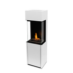 PLANIKA Arcticon | Automatic Bioethanol Net Zero Indoor Fireplace | BEV® Technology | Remote Controlled |White