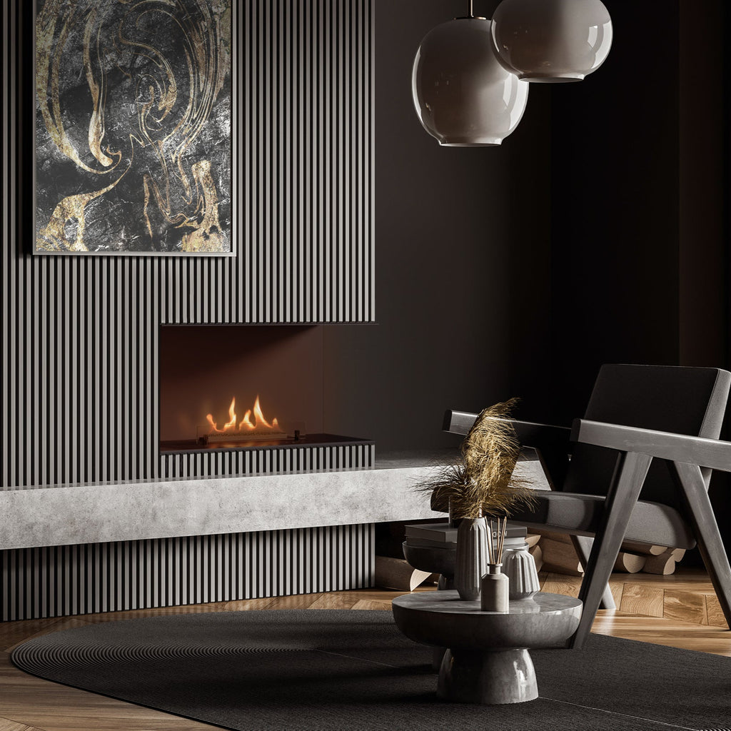 PLANIKA Senso | Automatic Bioethanol Net Zero Fireplace | BEV® Technology | Remote Controlled | Black