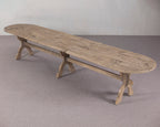 'T LOOIERSHUIS INTERIEURS Extra Large Dining Table in 100% Elm Wood, 13 ft/4 metres, sits 10-12 People