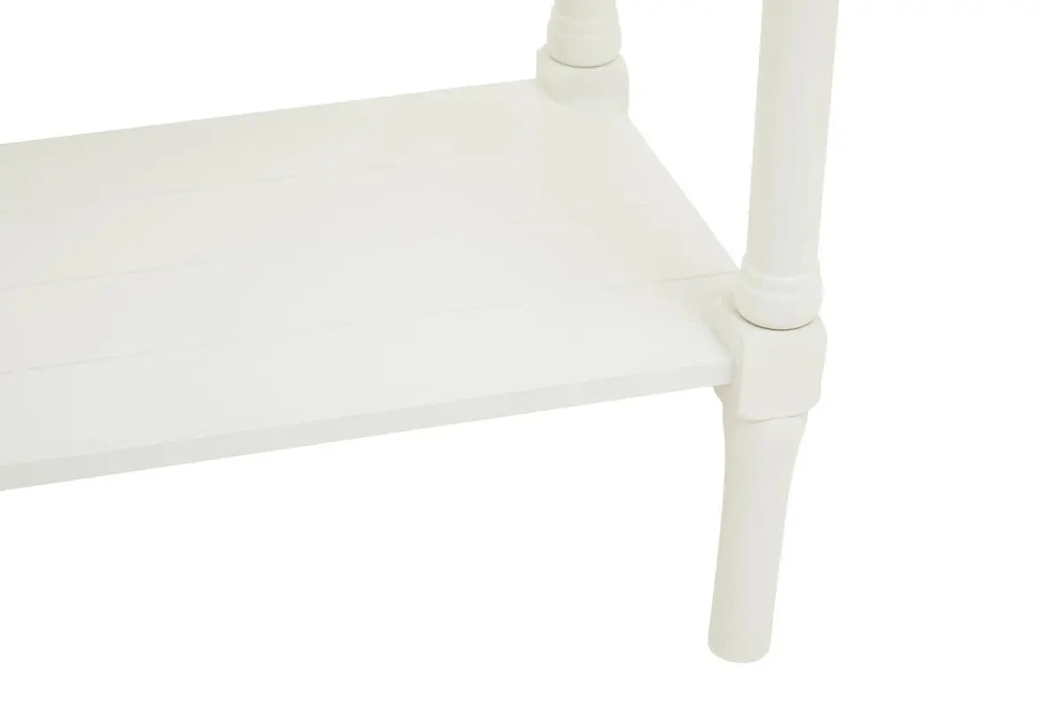 REGINA STUDIO Antoinette Ivory 2-Drawer Console Table in Pine Wood, 91 x 75 x 33 cm