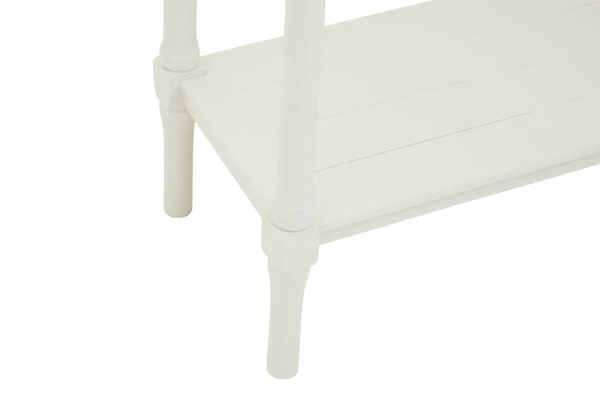 REGINA STUDIO Antoinette Ivory 4-Drawer Console Table in 100% Pine Wood, 113 x 32 x 90 cm