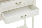 REGINA STUDIO Antoinette Ivory 4-Drawer Console Table in 100% Pine Wood, 113 x 32 x 90 cm