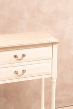 REGINA STUDIO Antoinette Ivory 4-Drawer Console Table in 100% Pine Wood, 113 x 32 x 90 cm