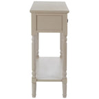 REGINA STUDIO Antoinette Vintage Grey 3-Drawer Console Table in Pine Wood, 106 x 81 x 36 cm