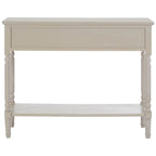 REGINA STUDIO Antoinette Vintage Grey 3-Drawer Console Table in Pine Wood, 106 x 81 x 36 cm