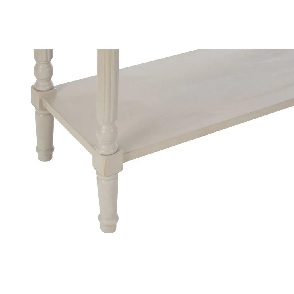 REGINA STUDIO Antoinette Vintage Grey 3-Drawer Console Table in Pine Wood, 106 x 81 x 36 cm