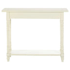 REGINA STUDIO Antoinette White 2-Drawer Console Table in Pine Wood, 91 x 75 x 35 cm
