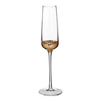 REGINA STUDIO Delilah | Hand-Blown Champagne Flutes | Gold | Set of 4