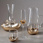 REGINA STUDIO Delilah | Hand-Blown Glass Decanter | Gold