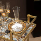 REGINA STUDIO Delilah | Hand-Blown Glass Decanter | Gold