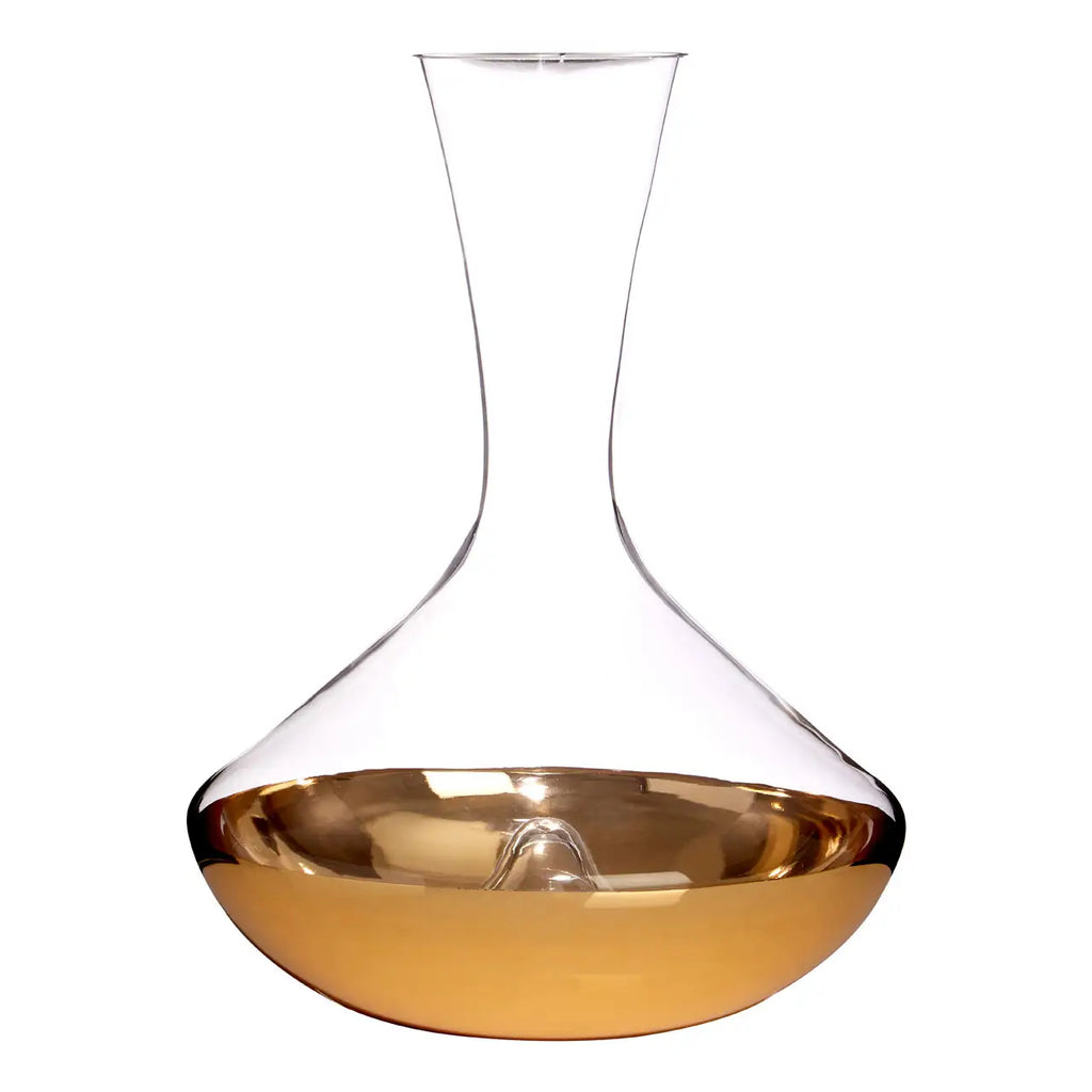 REGINA STUDIO Delilah | Hand-Blown Glass Decanter | Gold